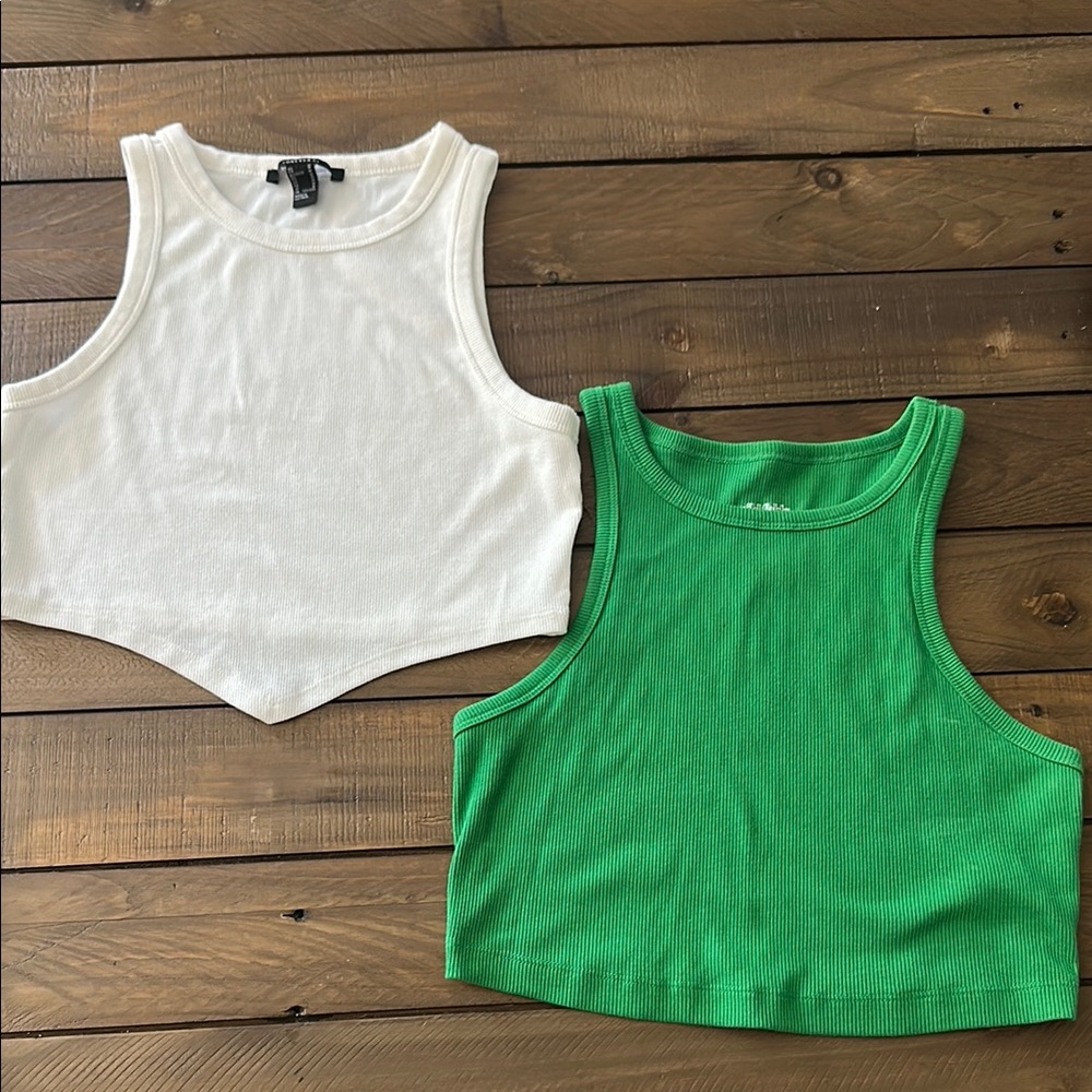 Women's cropped tank set